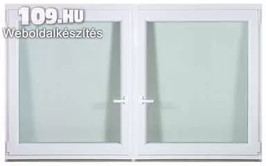 Műanyag kétszárnyú bukó-nyíló ablak 240x150