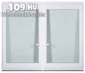 Műanyag kétszárnyú bukó-nyíló ablak 180x150